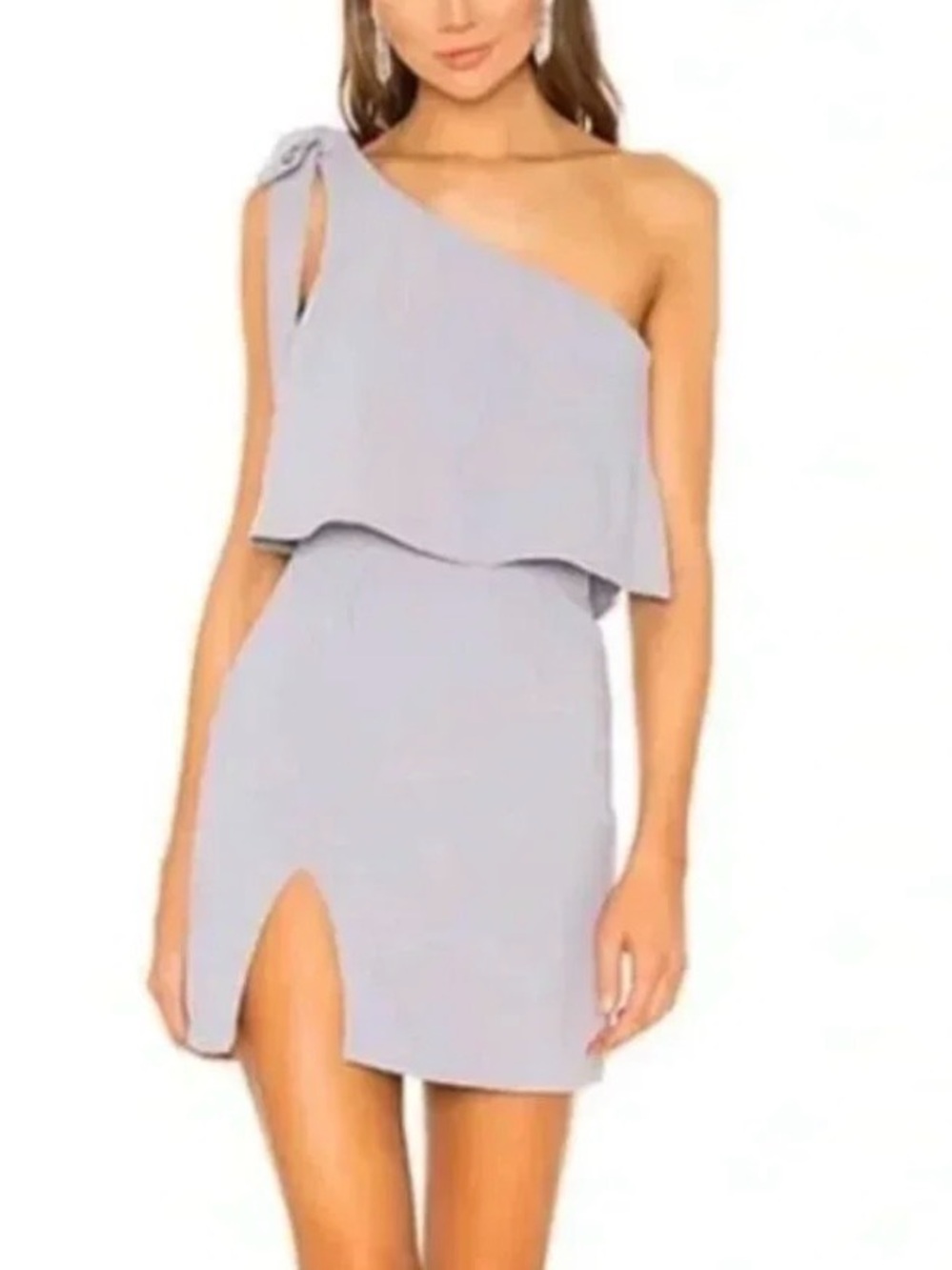 Superdown Jenna One Shoulder Mini Dress